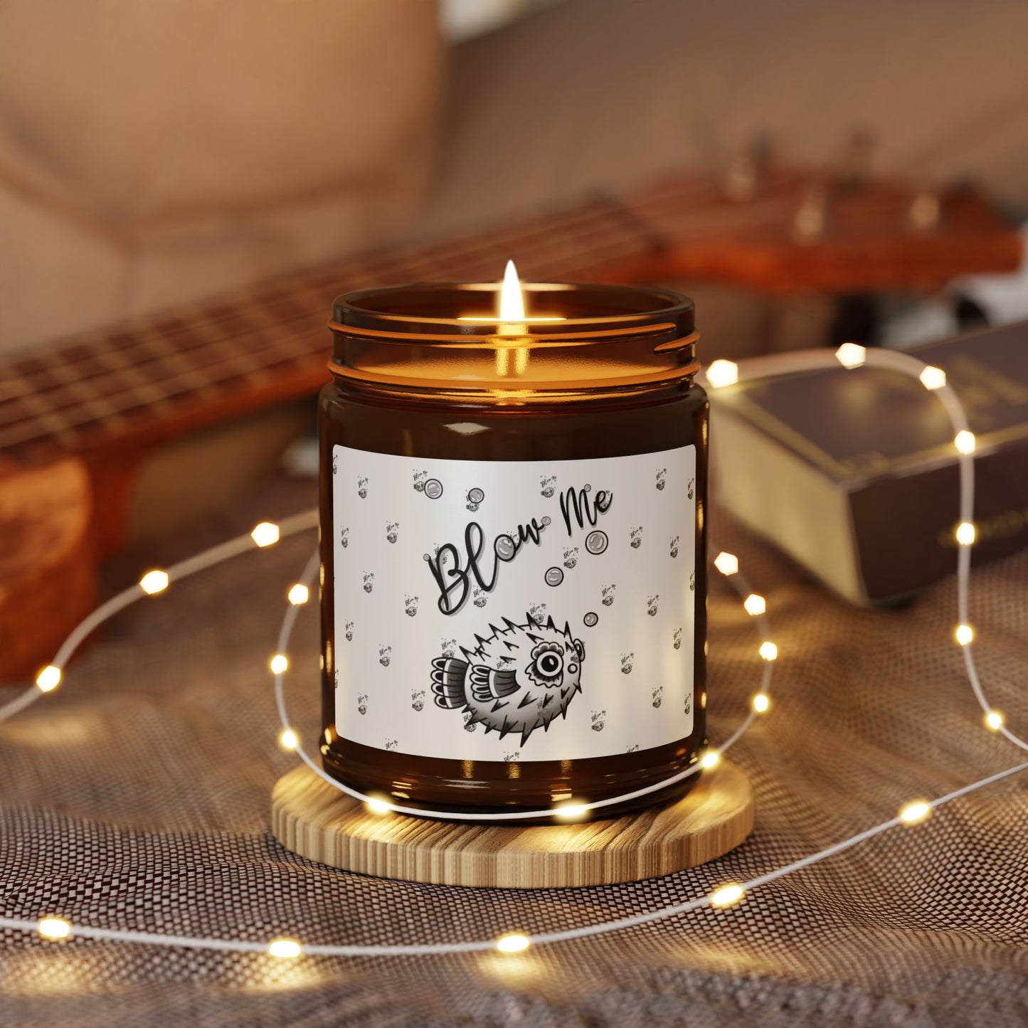 ‘Blow Me Blowfish’ Scented Soy Candle
