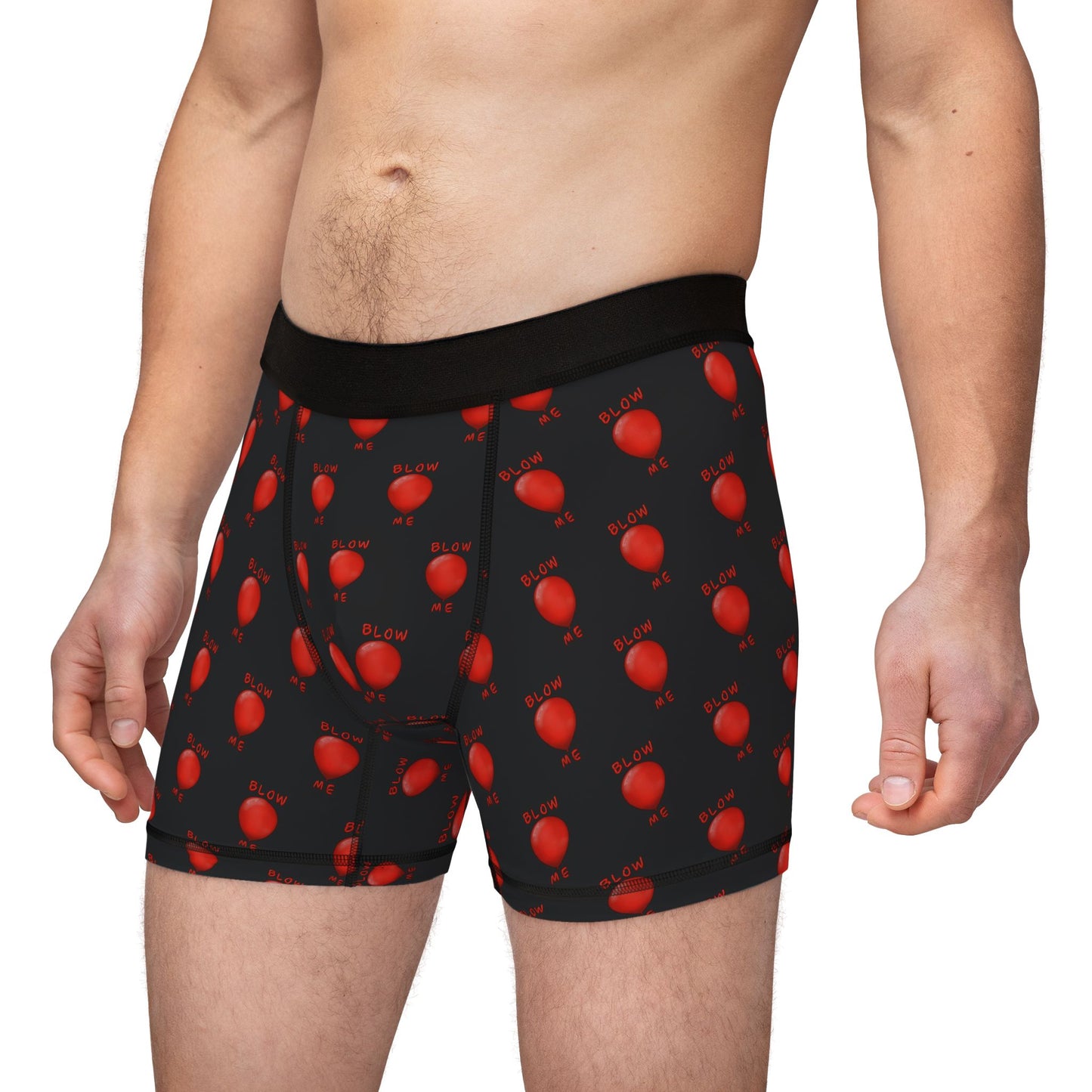 Big Black Blow Me Balloon Boxers