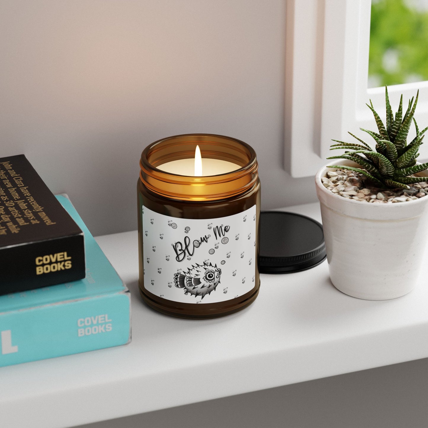 ‘Blow Me Blowfish’ Scented Soy Candle