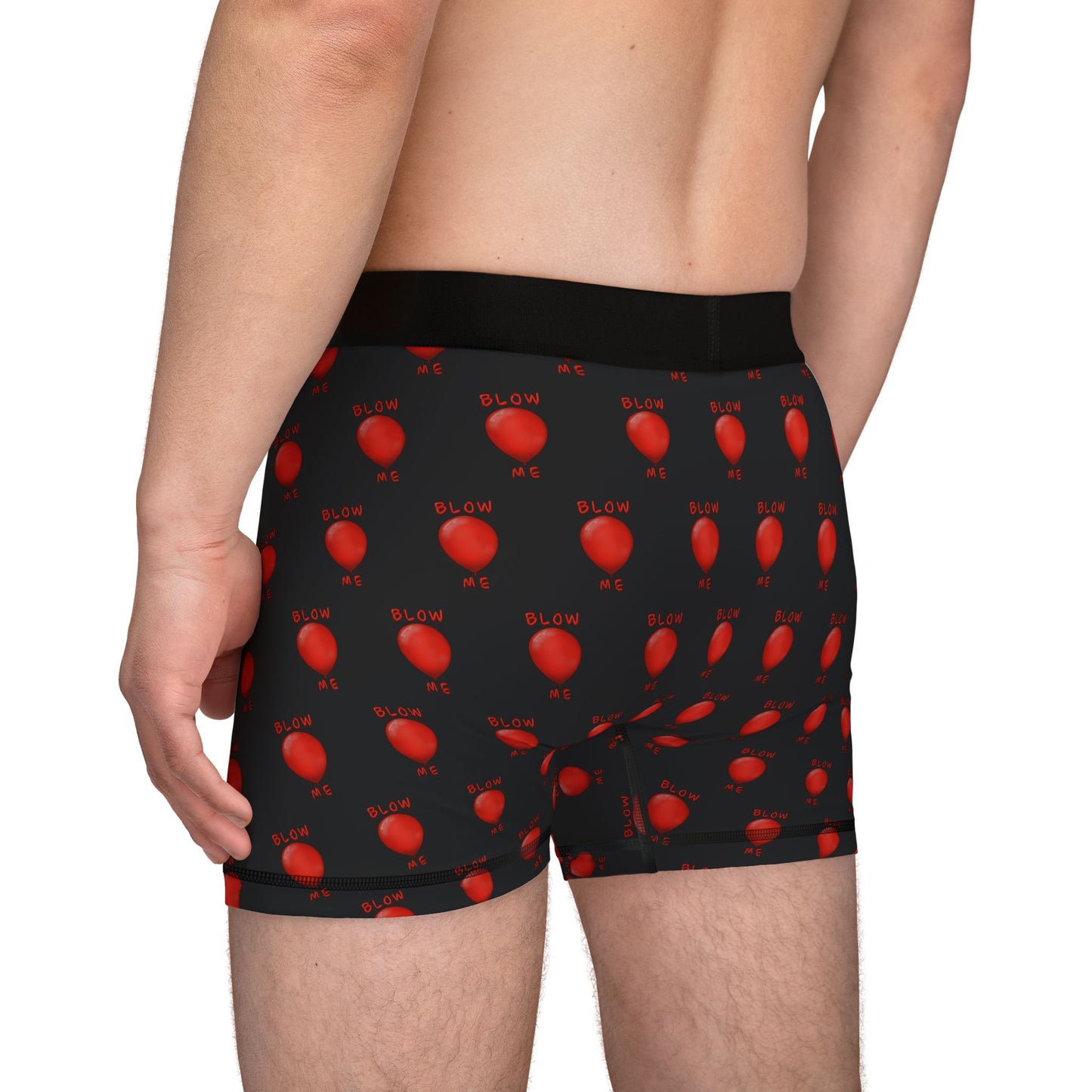 Big Black Blow Me Balloon Boxers
