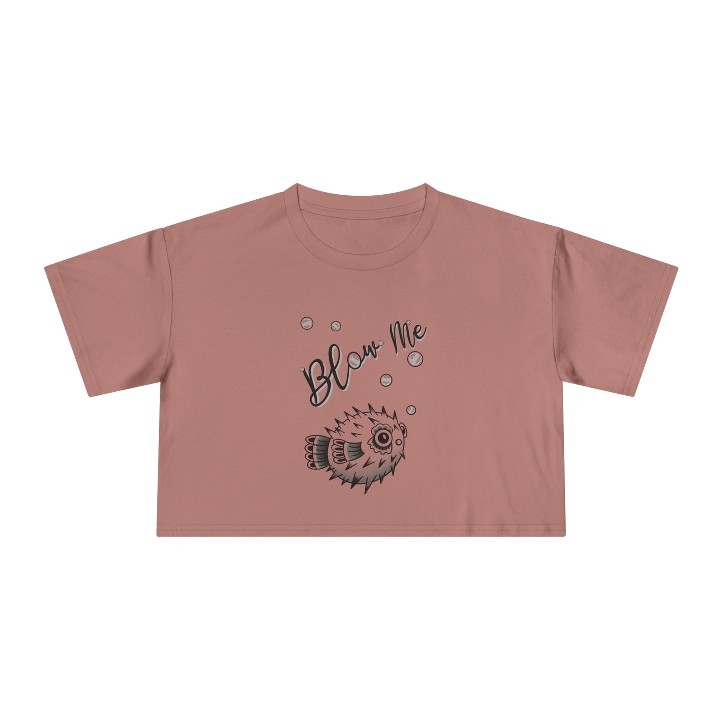 ‘Blow Me Blowfish’ Crop Top