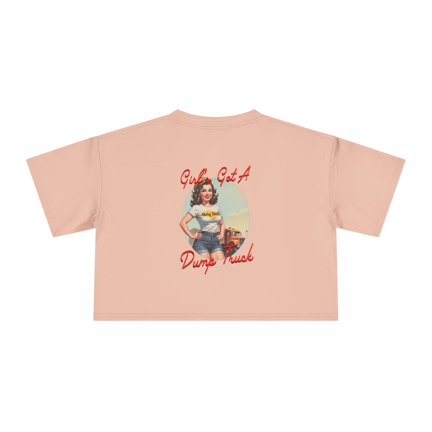 Dump Truck Girl Crop Tee
