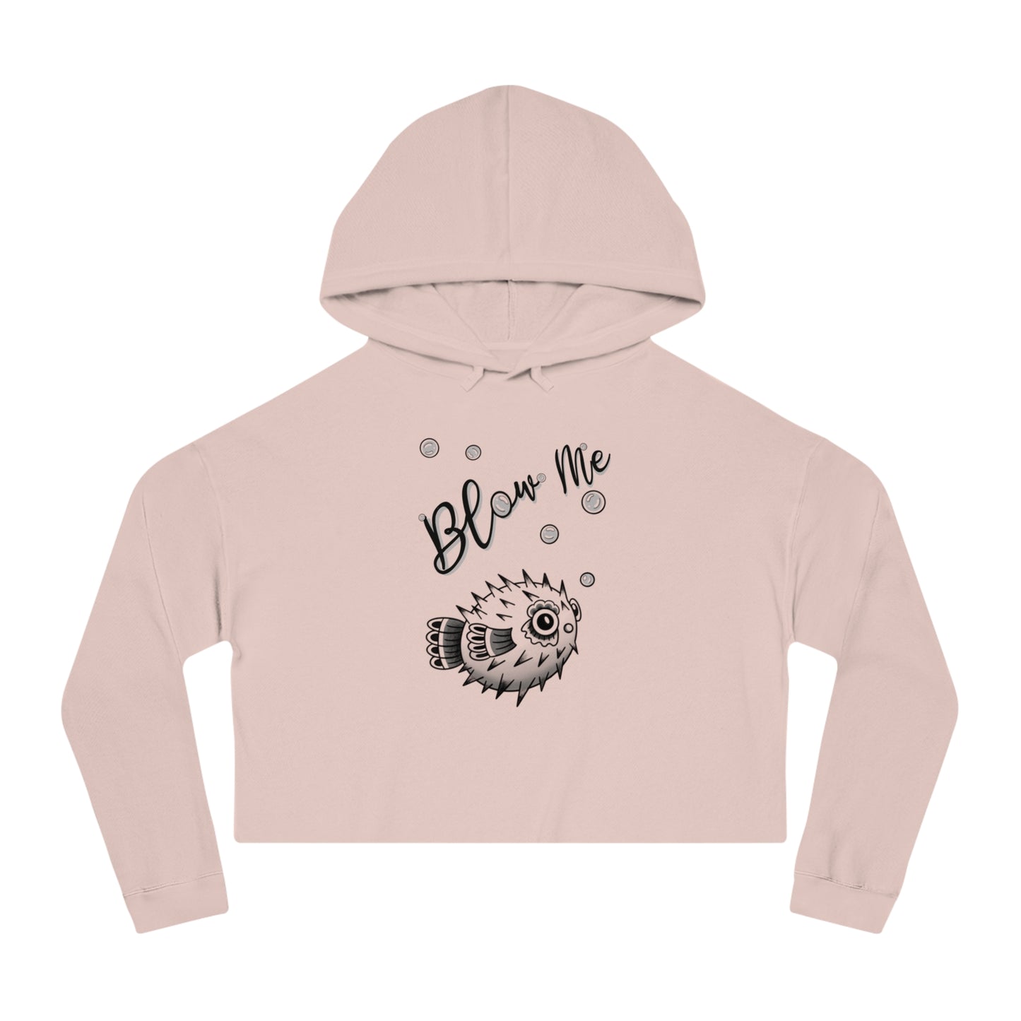 ‘Blow Me Blowfish’ Cropped Hoodie