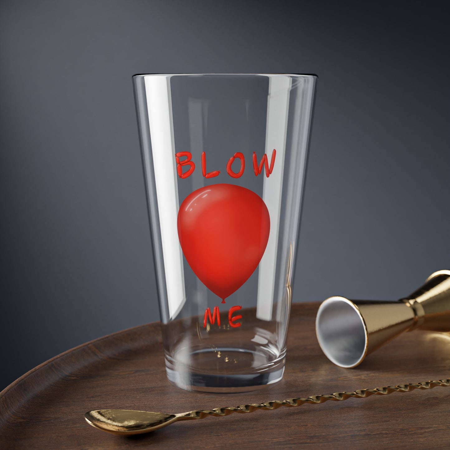 Blow Me Balloon Pint Glass