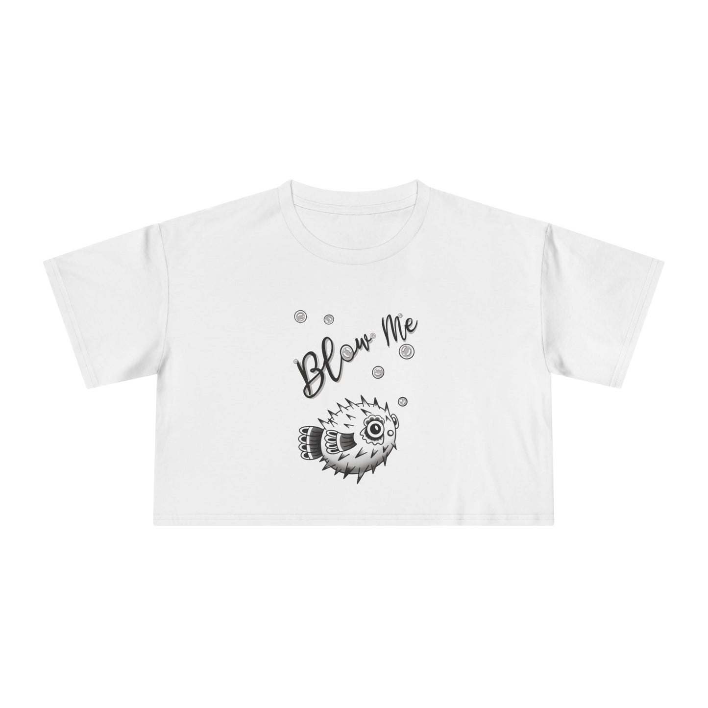 ‘Blow Me Blowfish’ Crop Top