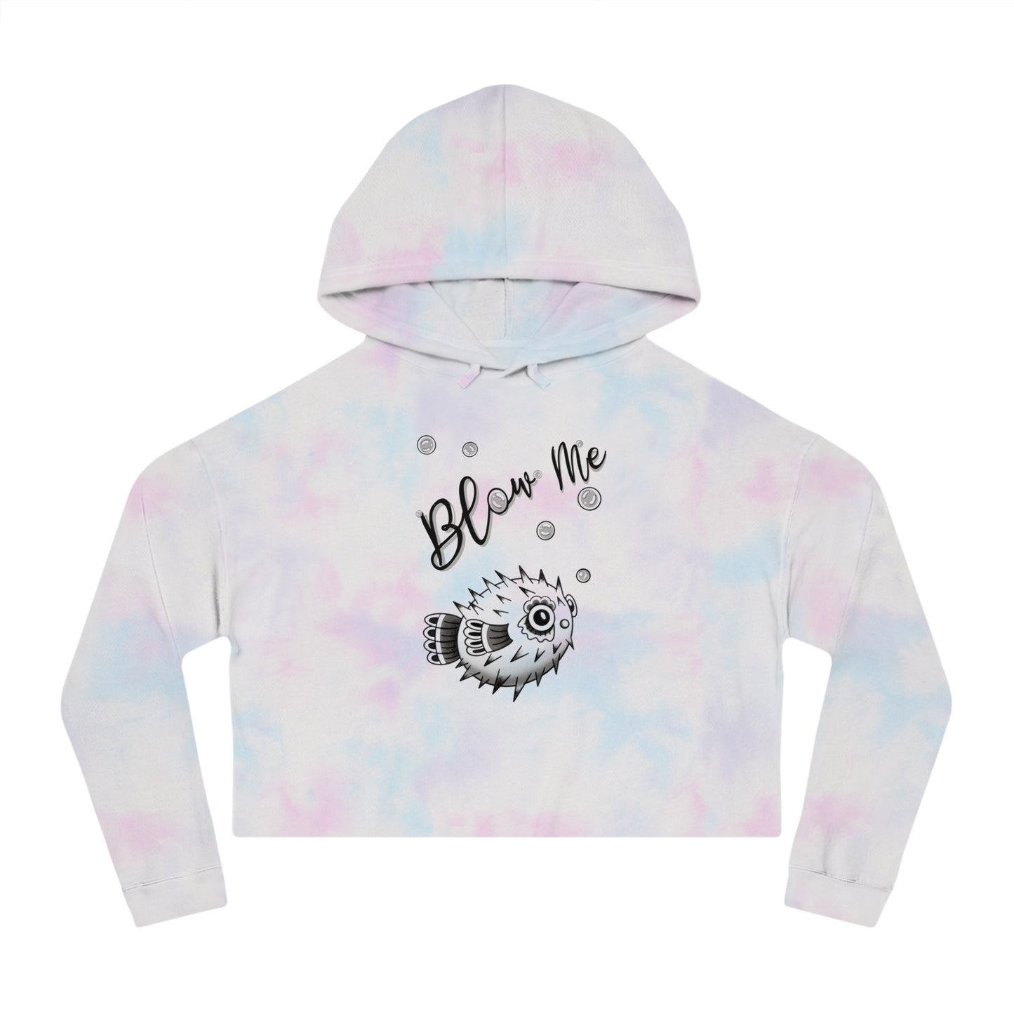 ‘Blow Me Blowfish’ Cropped Hoodie