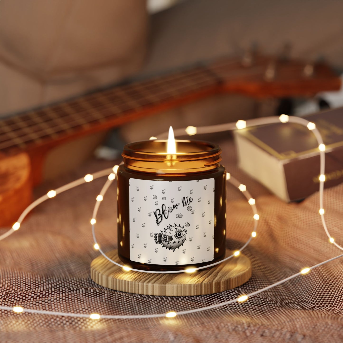 ‘Blow Me Blowfish’ Scented Soy Candle