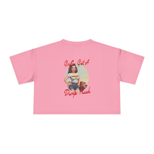 Dump Truck Girl Crop Tee