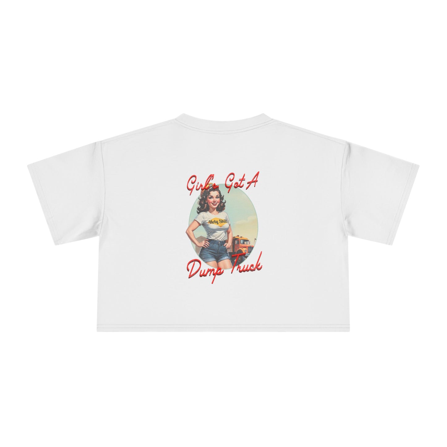 Dump Truck Girl Crop Tee