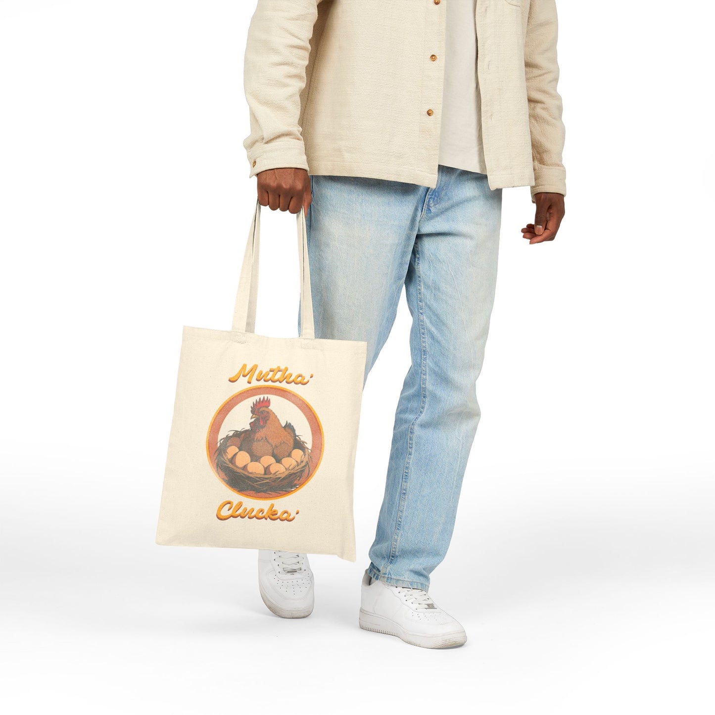 Mutha Clucka Canvas Tote Bag