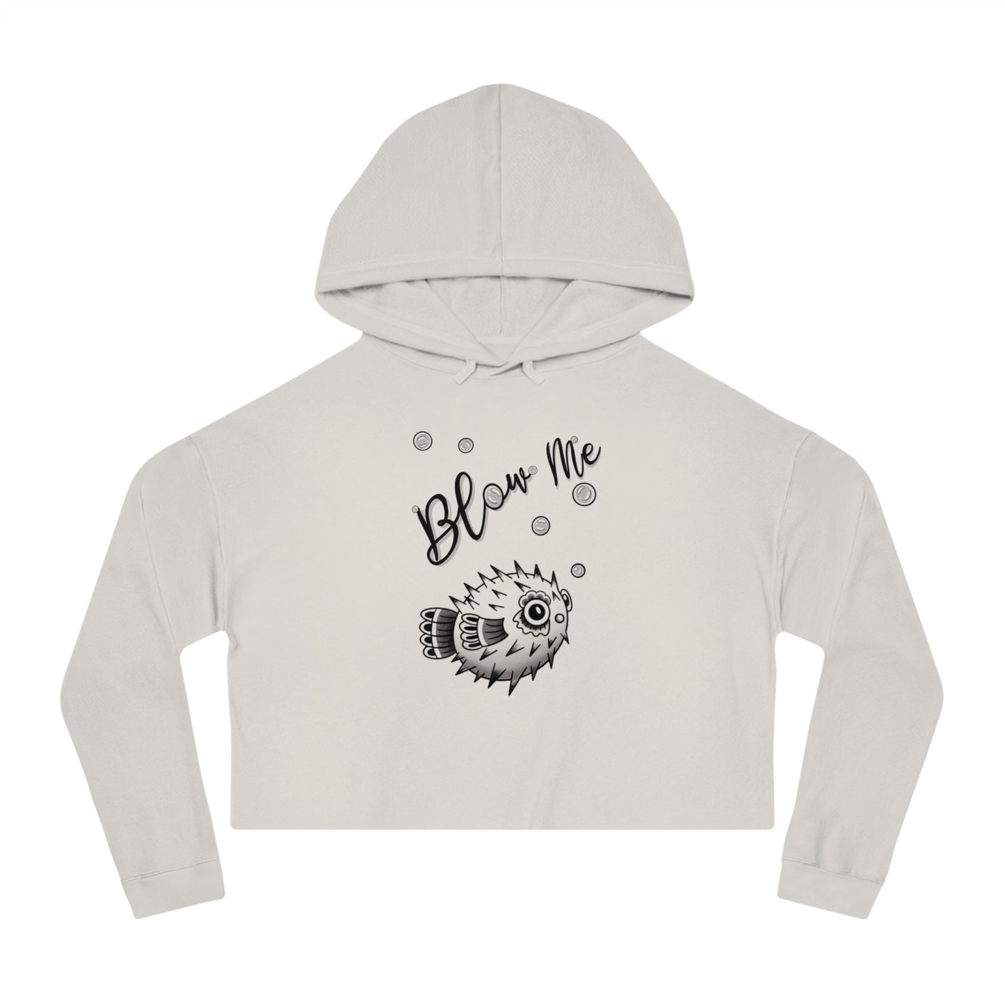 ‘Blow Me Blowfish’ Cropped Hoodie