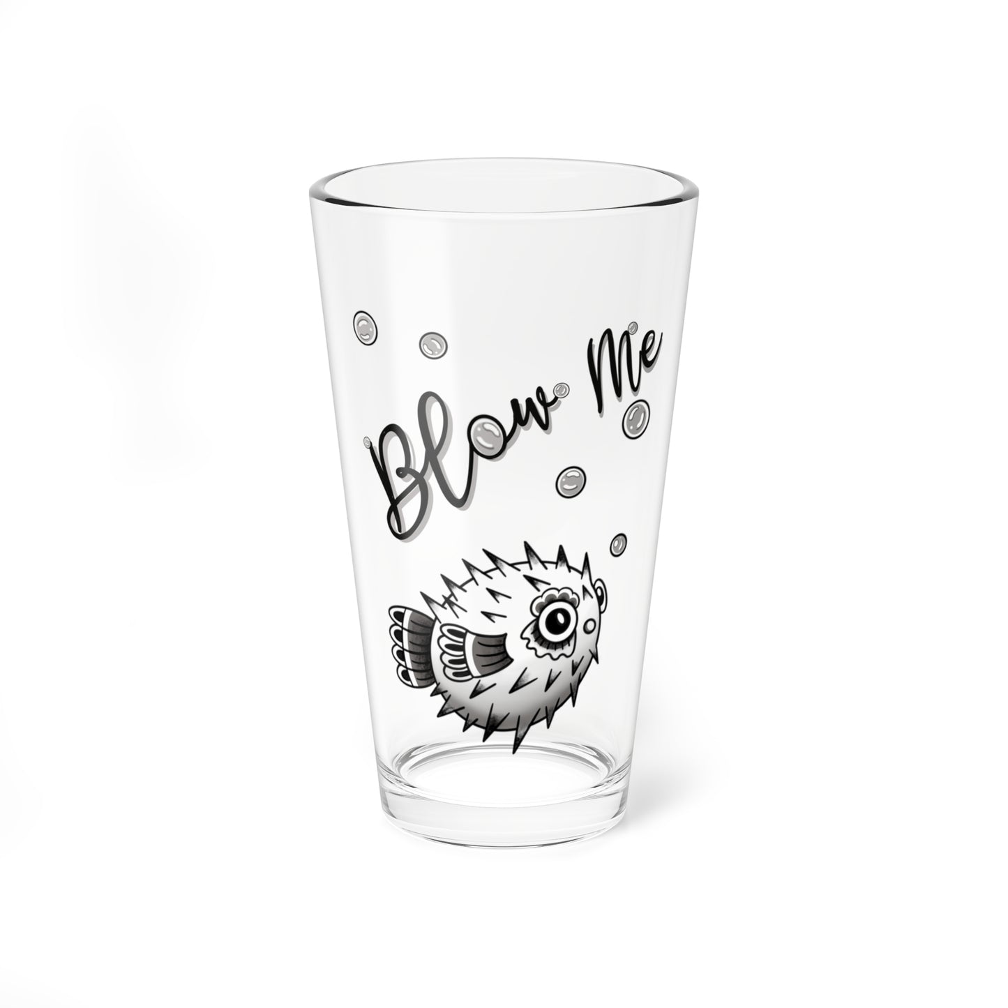 ‘Blow Me Blowfish’ Pint Glass