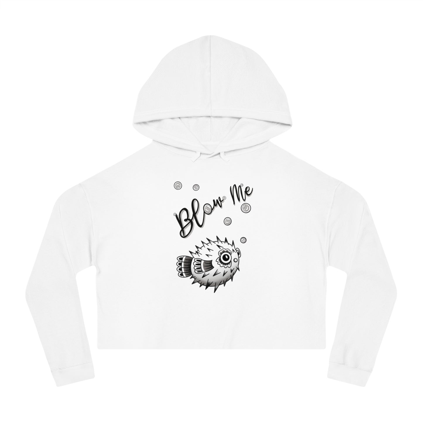 ‘Blow Me Blowfish’ Cropped Hoodie