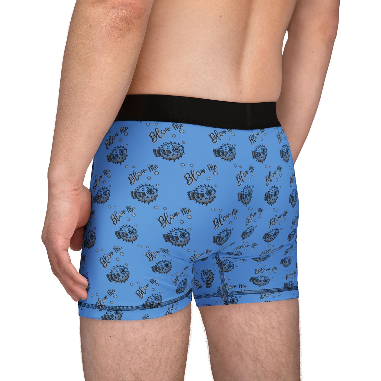 Blue ‘Blow Me Blowfish’ Boxers