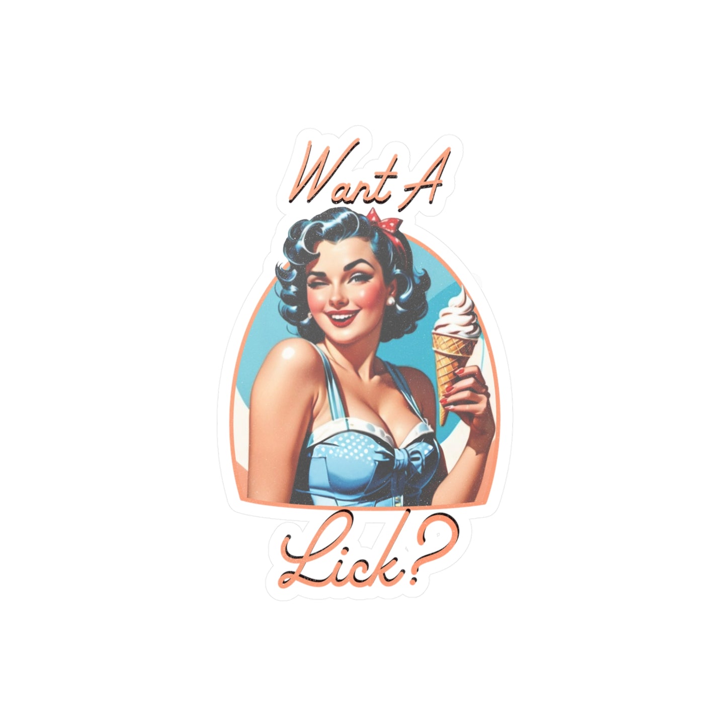 Want A Lick? Decal
