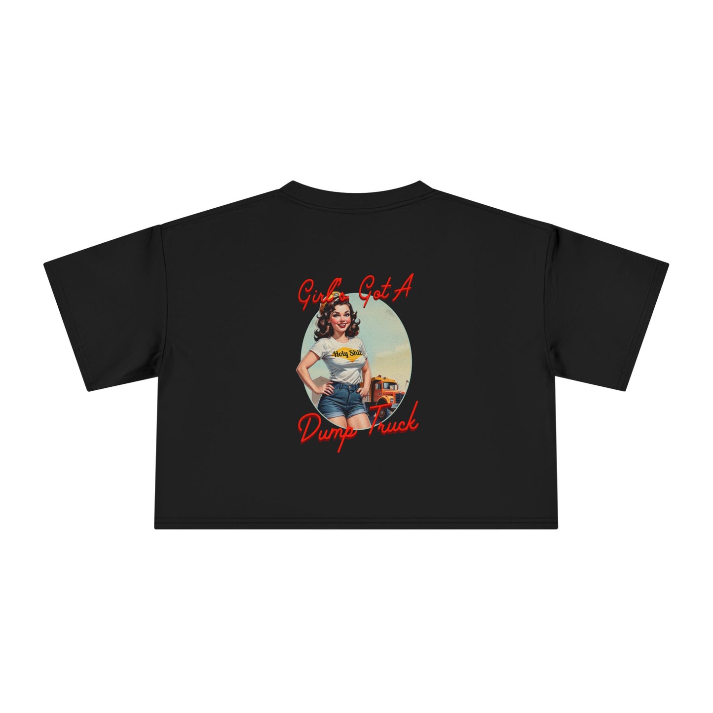 Dump Truck Girl Crop Tee