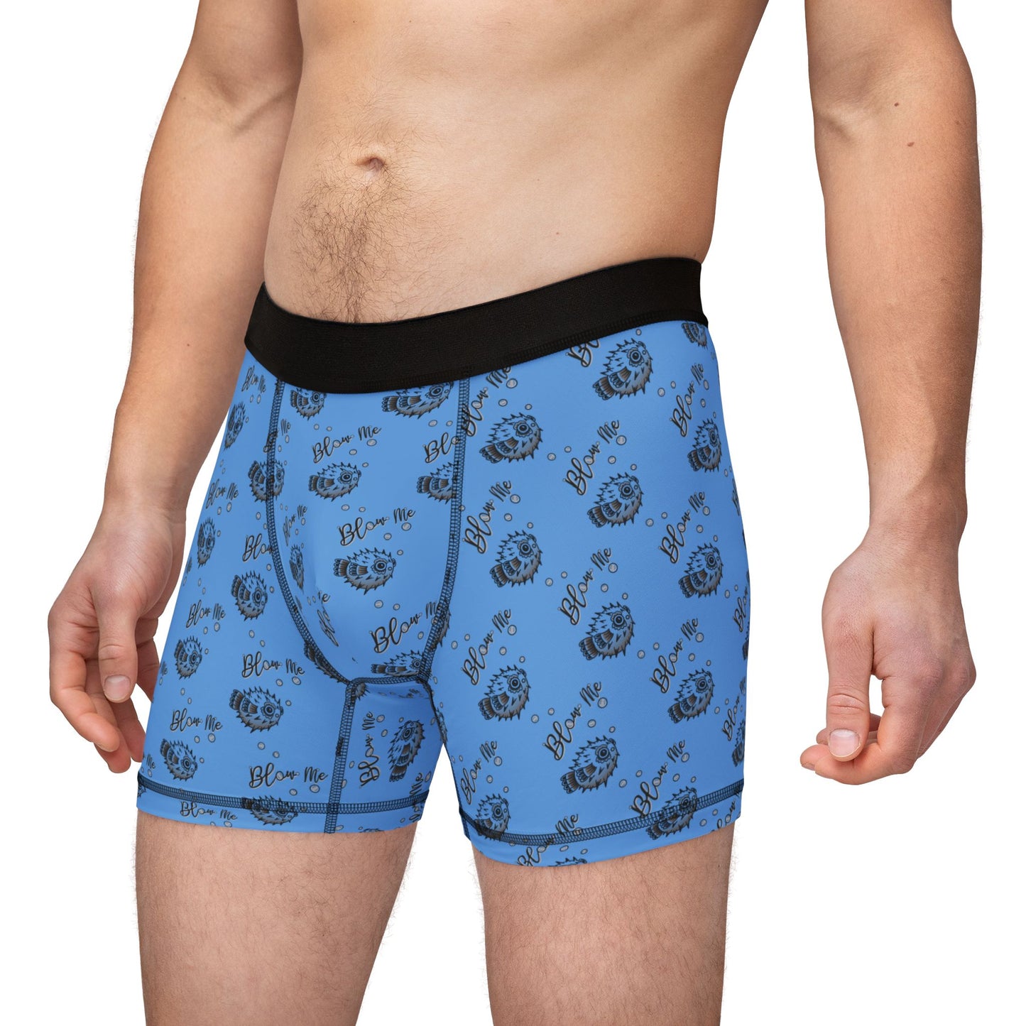 Blue ‘Blow Me Blowfish’ Boxers