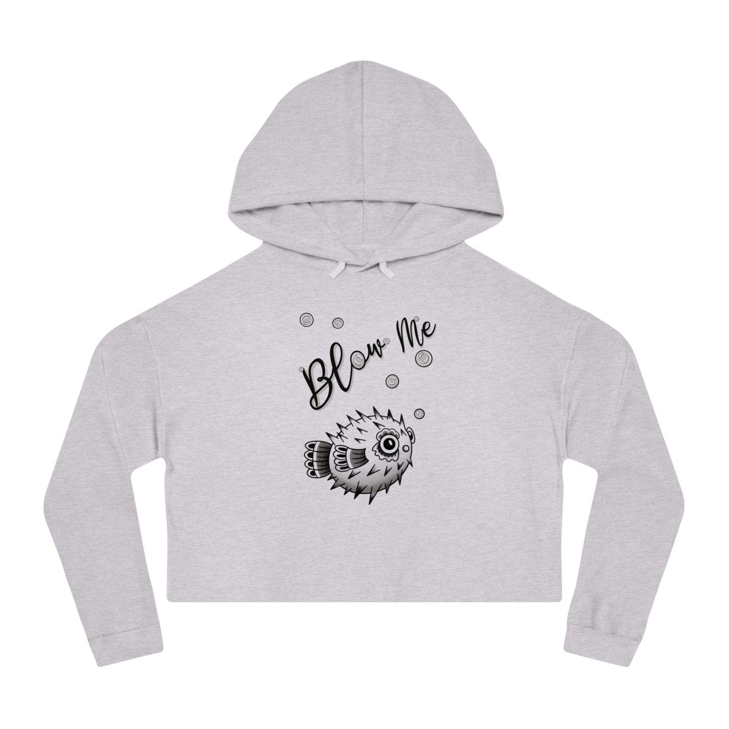 ‘Blow Me Blowfish’ Cropped Hoodie