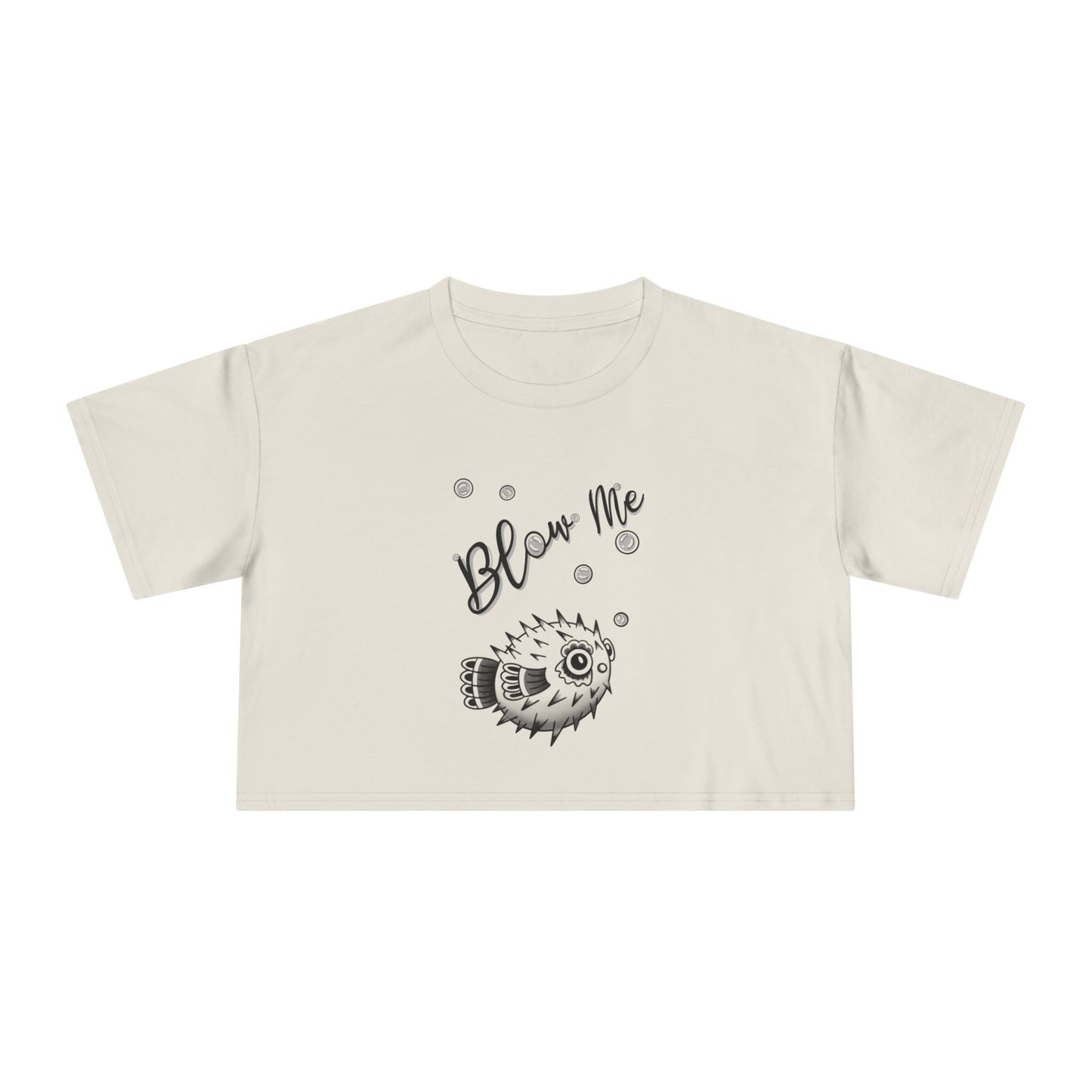 ‘Blow Me Blowfish’ Crop Top